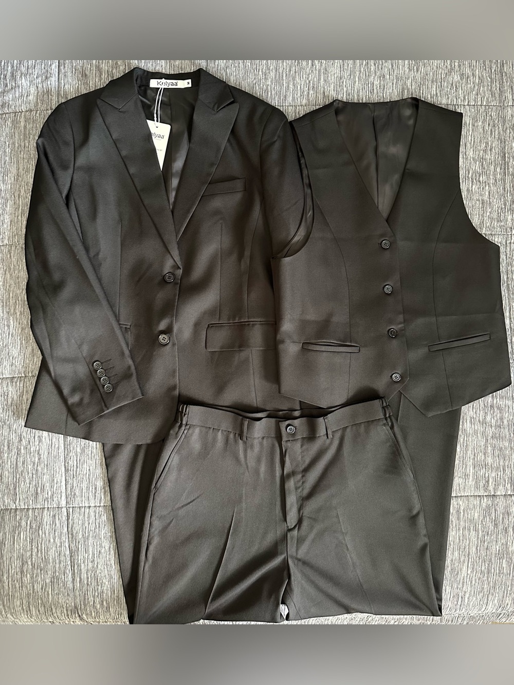 Women's 3 Pieces Suit Lady's 2 Buttons Business Casual Office Outfits Slim Fit